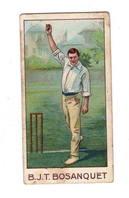 Cricketer trading card: Bosanquet