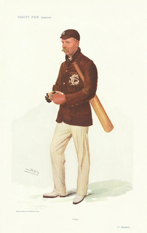 Cricketer trading card: Tom Hayward