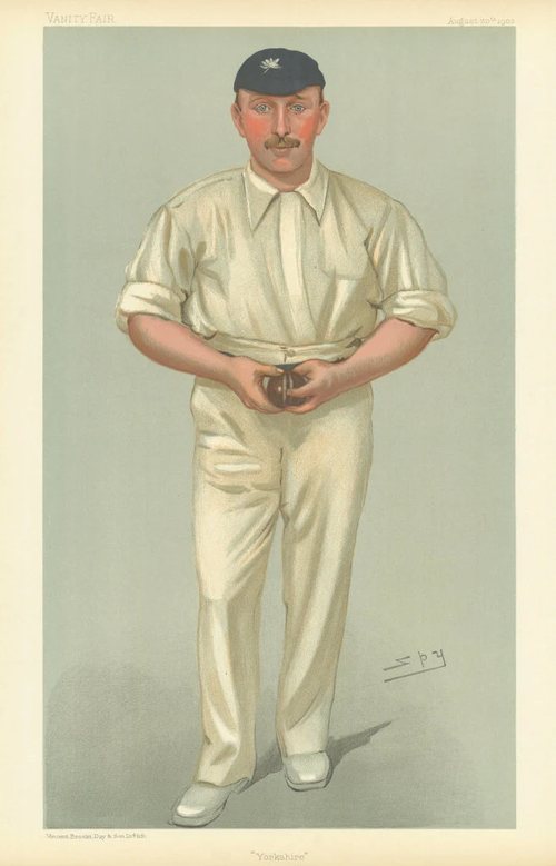 Cricketer trading card: Hirst