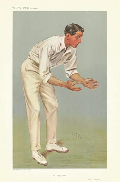 Cricketer trading card: Hutchings