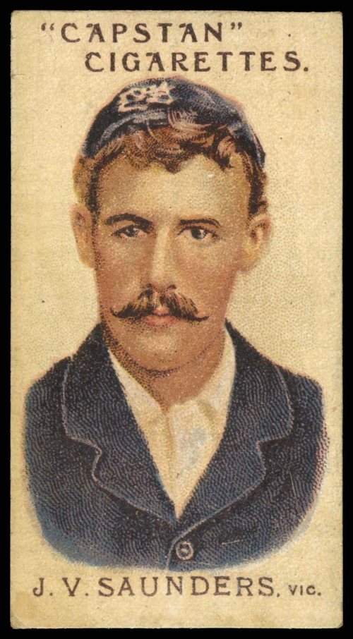 Cricketer trading card: Saunders