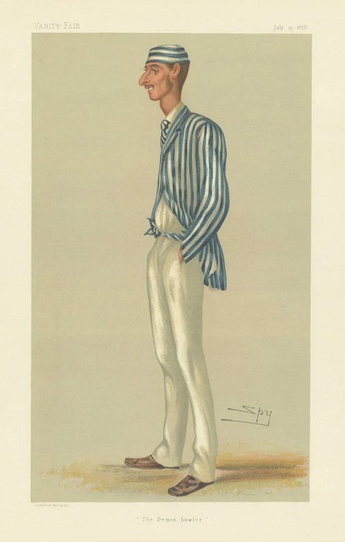 Cricketer trading card: Fred Spofforth