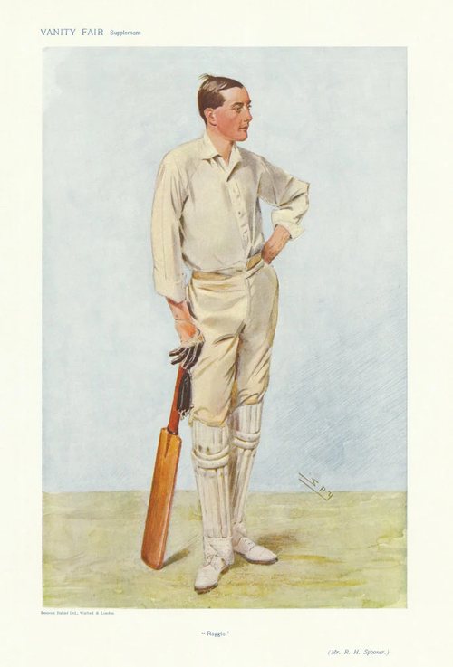 Cricketer trading card: Reggie Spooner