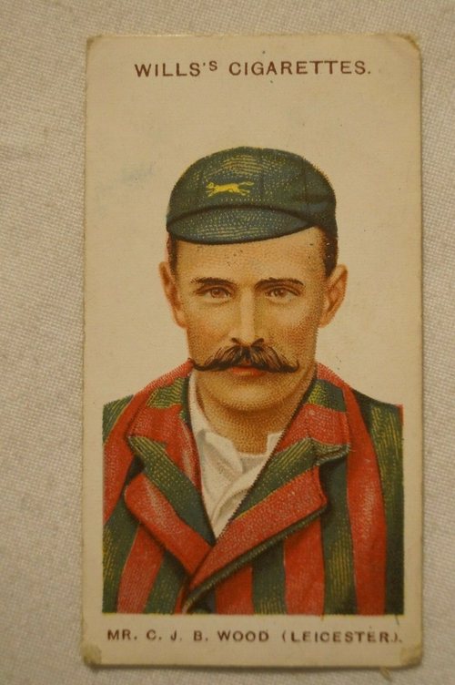 Cricketer trading card: Wood